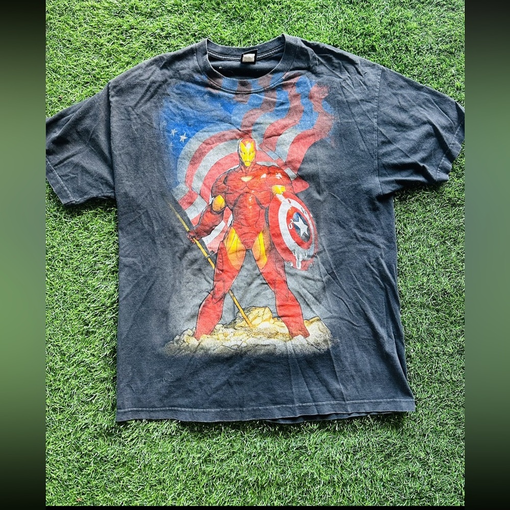 Iron Man x Captain America Marvel Tee